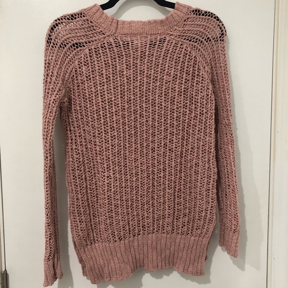 Pink Knit Cozy Sweater by Say What? S - Picture 3 of 5